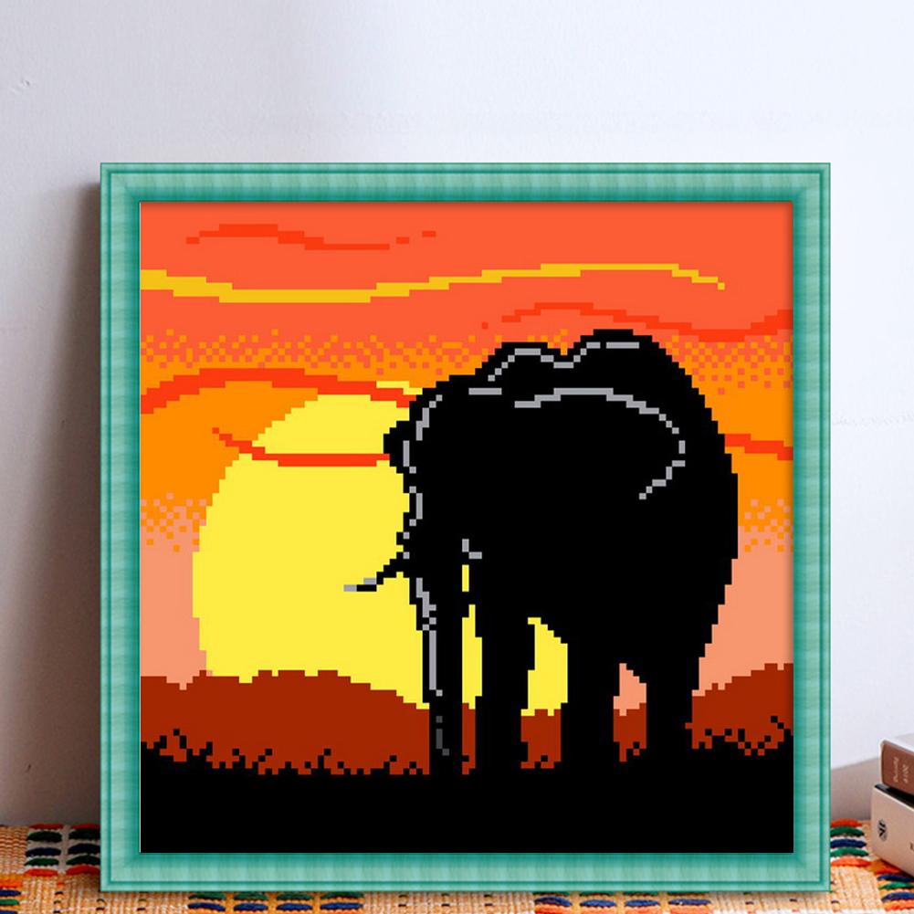 Partial Embroidery Bead Animal 9CT DIY Cross Stitch Kit for Living Room Bedroom