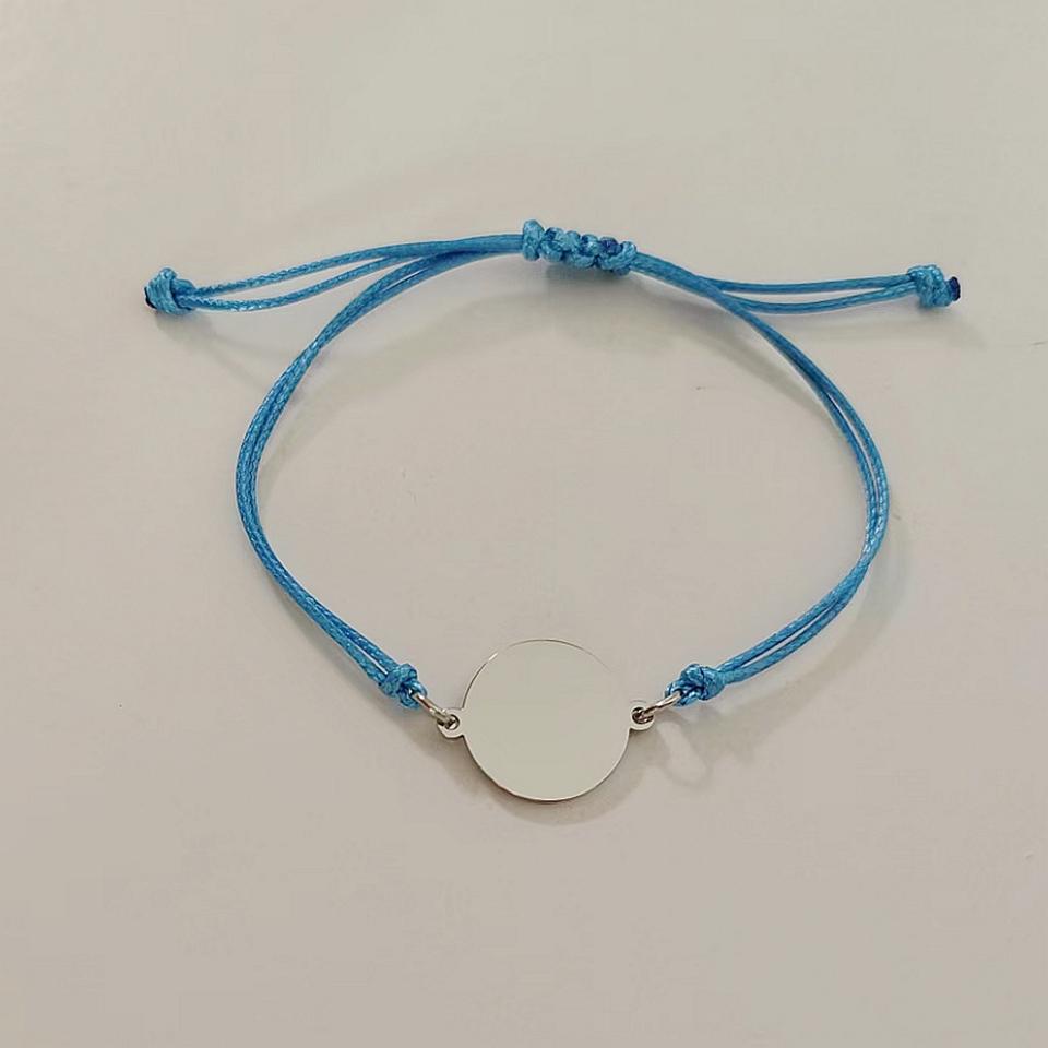 10 fashionable stainless steel circular blanket labels, couple friendship mirror pendants, adjustable bracelets, jewelry gifts