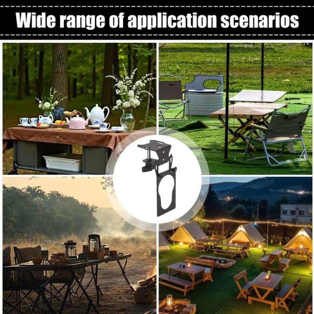Heavy-Duty Metal Stove Tank Hanger Hook Portable Table Organizer Gas Canister Hanging Hook 1-25mm Storage Rack