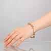 Elegante Bracciale Tulipano in Rame e Zirconia per Donna - Versatile e Raffinato Design con Diamanti Colorati