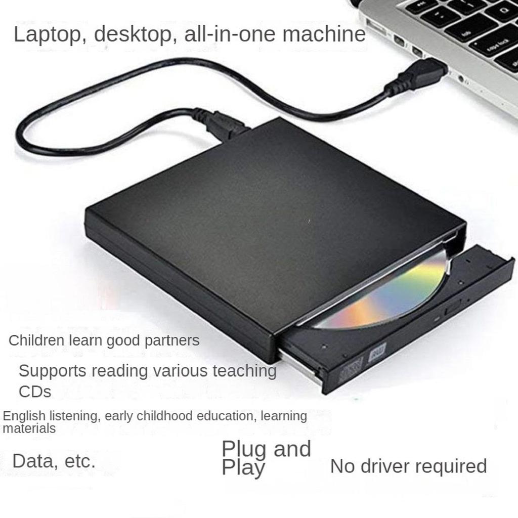 USB Externes DVD USB DVD-Player für Tragbares Festplattenlaufwerk CD Ultra Slim Tragbares DVD-Brenner-Laufwerk 2.0 Laufwerk, 2.0 Laptop, ROM,