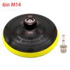 1 XBacking Pad 1 X Drill Adapter 3-7 Inch Backing Pad Polishing Plate With 10 14mm Thread Adapter For Rotary Tool