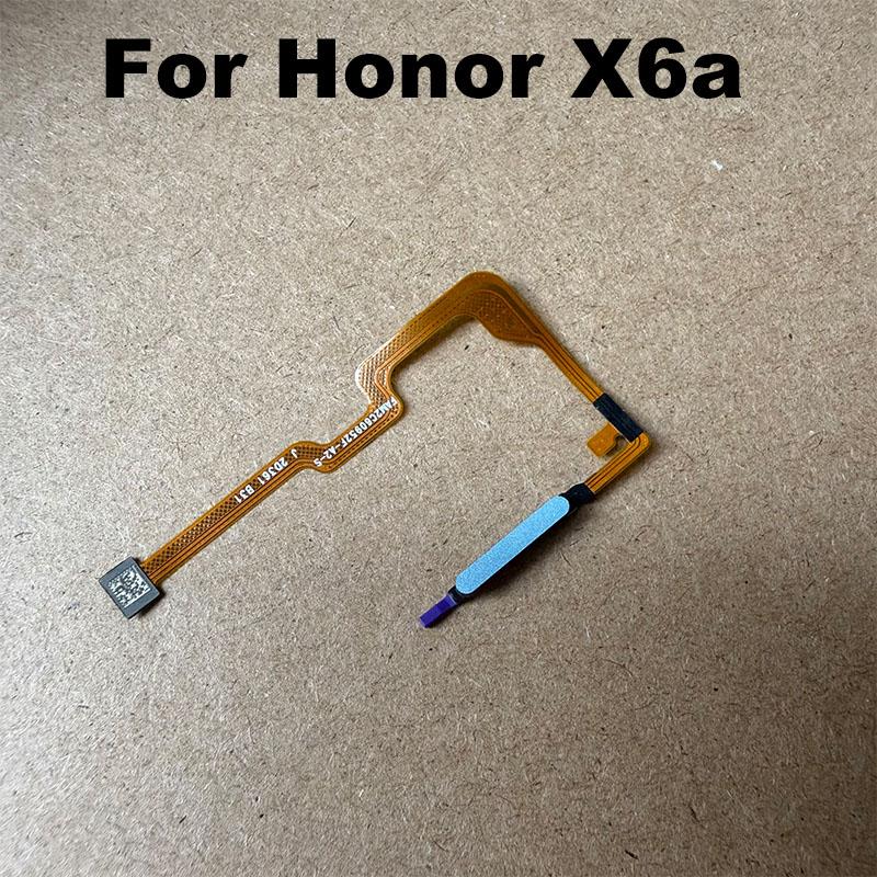For Huawei Honor X6A Fingerprint Sensor Power Button Flex Cable Touch ID Sensor Home Buttons Smartphone Replacement синий