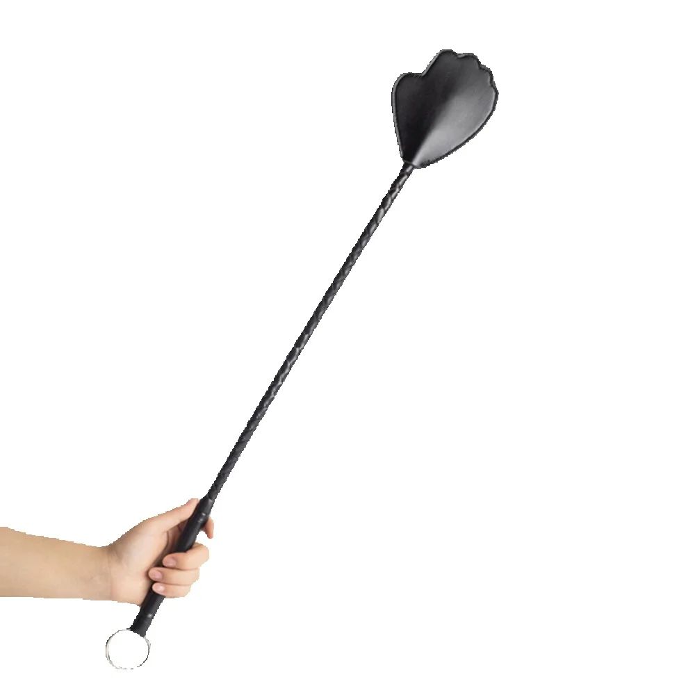 64cm PU Leather Hand Whip Palm - Ideal for Couples' Intimate Play Spanking and Fetish Fun Ergonomic Handle