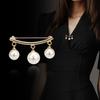 2Pcs Brooch Stylish Elegant Faux Pearl Fashion Vintage Brooch for Wedding