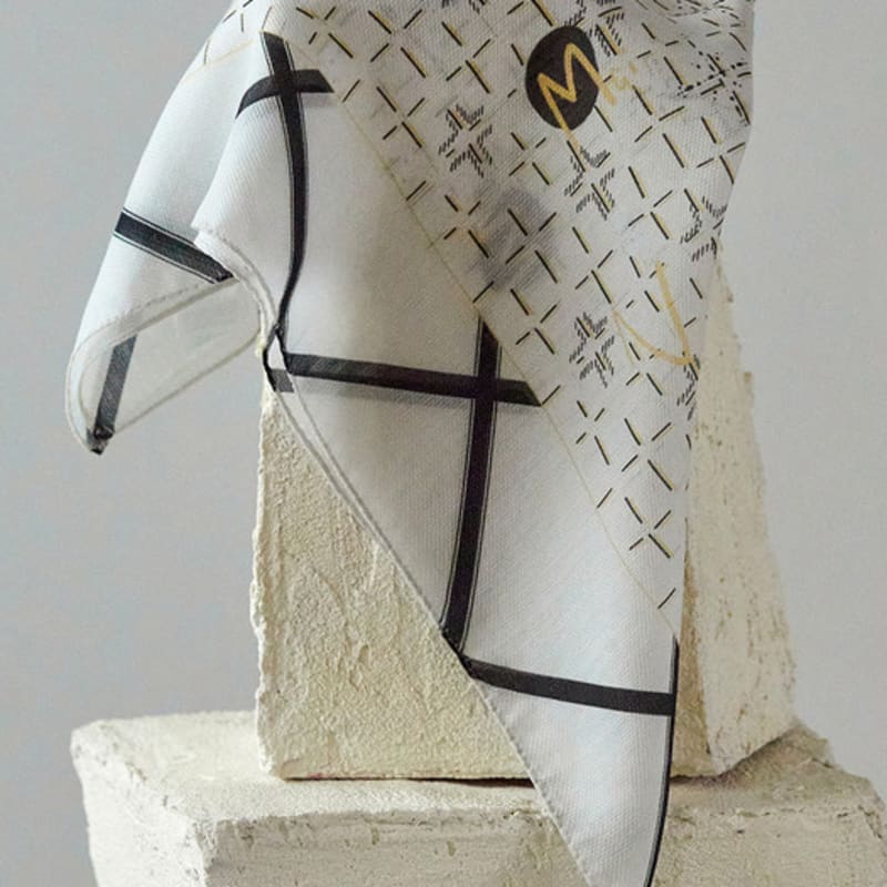 ANA MAISON A Fine Lady Silk Wool Petit Scarf [PMPsw-1417]