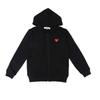 Chuan Jiu 2024 A/W Heart Hoodie: Unisex Stand Collar Zipper Pullover with Drawstring Hood