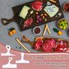 AEE4-3 Pcs Cutting Board Handle Template Charcuterie Template Angled Curvy Tracing Stencils