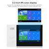 4.3in Full Touch Color Screen WiFi GSM GPRS Wireless Anti Theft Alarm APP Remote Control Smart
