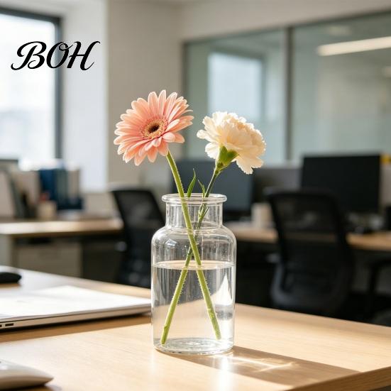 Stylish Table Centerpiece Small Vases for Flowers, Mini Clear Glass Bud Vases, Flowers Flower Vase Wedding Home Decor, Housewarming Gift Decorative