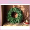 New Christmas Wreath Door Hanging 50/60cm Green Pe Mixed Leaf Snowflake Decor