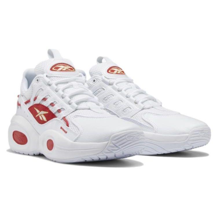 Reebok Solution Mid White Vector Red Unisex Sneakers Footwear-White Matte-Gold GX8926