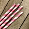 Stripe Pattern Colorful Paper Drinking Straws Drinking Accessories Party Supplies Disposable Straws
