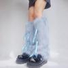 Women’s Fuzzy Leg Covers Adjustable Bows Tie Detail Costume Long Leg Socks Thermal Insulation Indoor Outdoor Activity