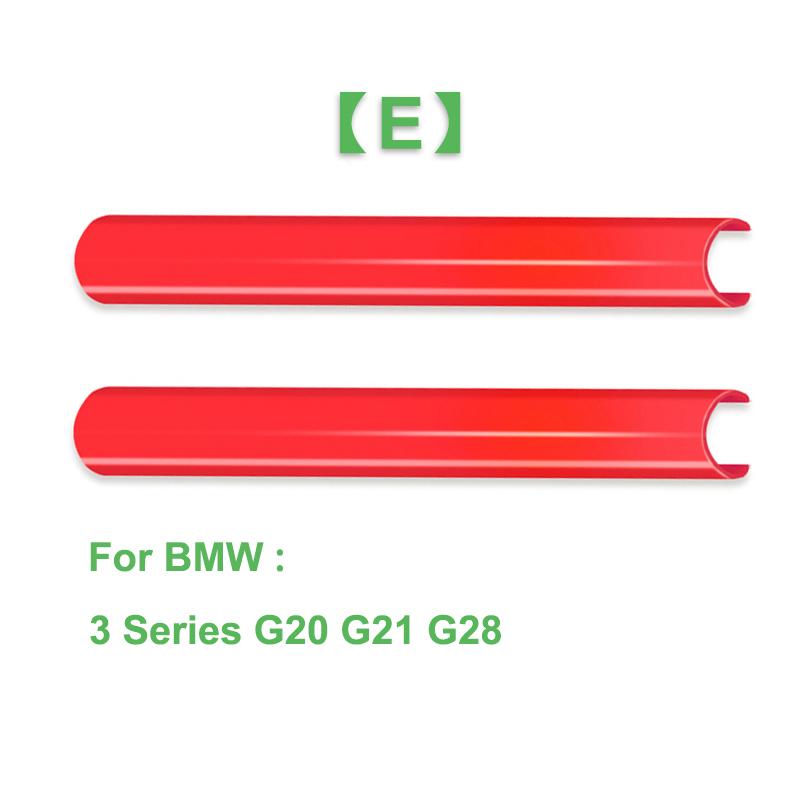 2 Peças Faixas de Acabamento da Grelha Dianteira Capa Adesivos de Moldura Para BMW F10 E60 F30 F32 F20 F22 F06 F02 F25 F26 G20 Série 1 2 3 4 5 6 7