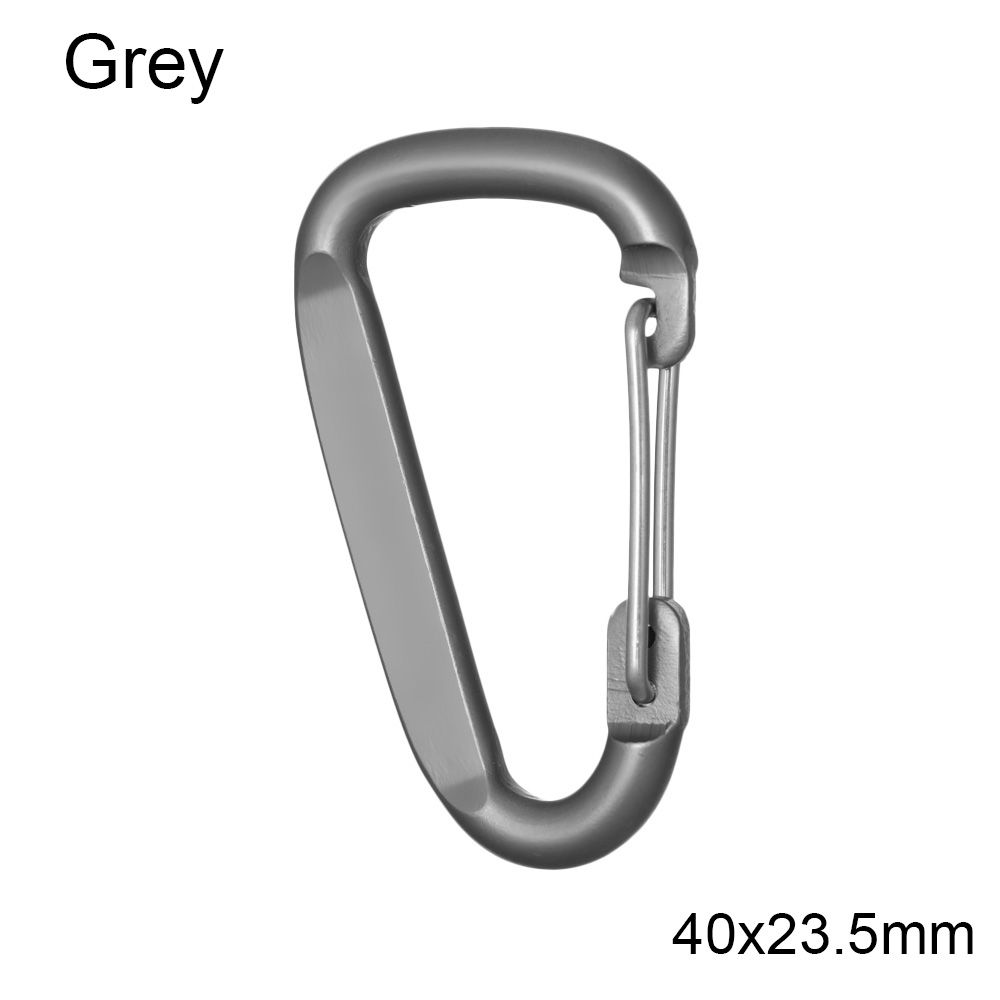 Outdoor Sports Equipment Safety Buckle Keychain Alloy Carabiner Climbing Button Camping Hiking Hook