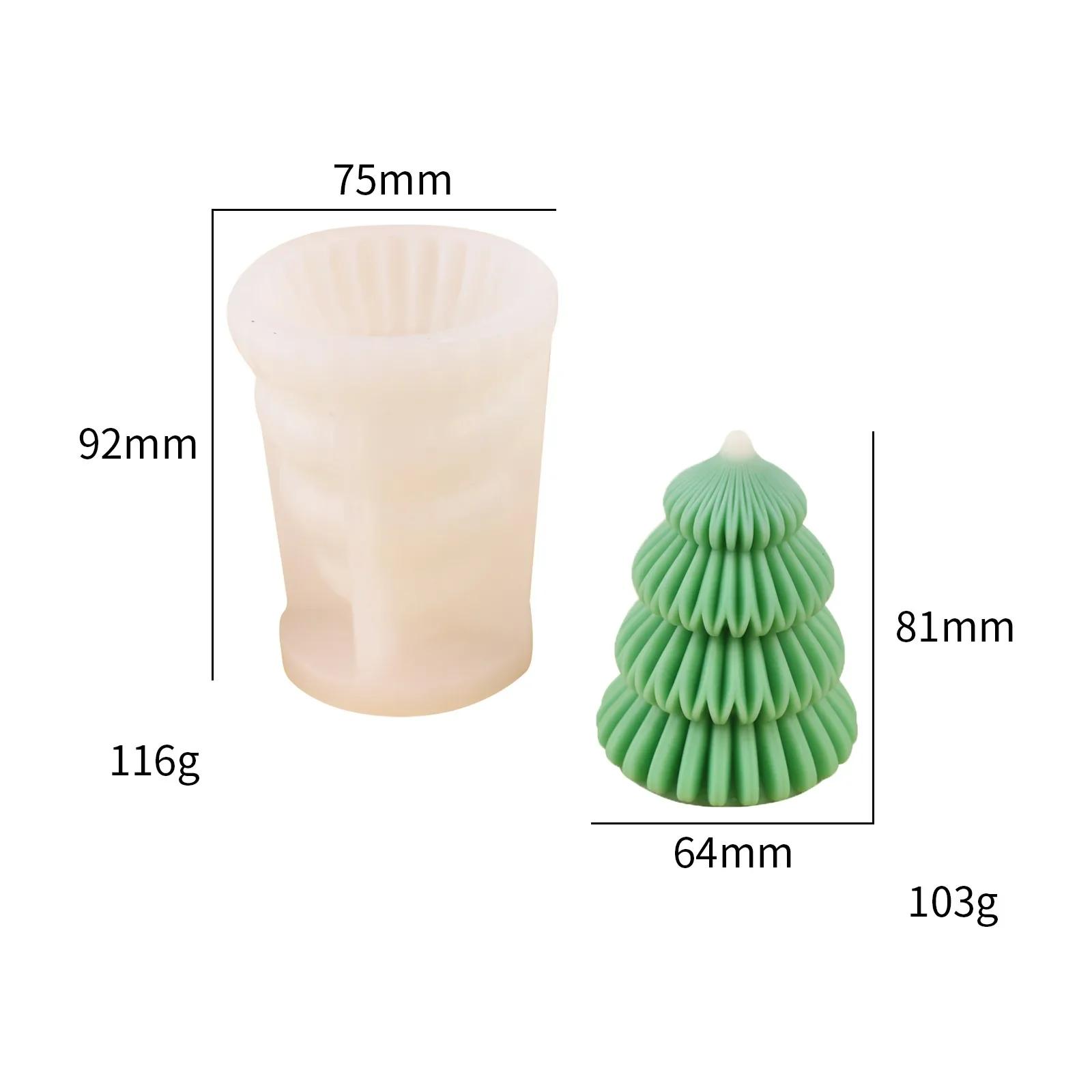 

1-4шт трехмерная оригами рождественская елка форма ароматерапевтическая свеча ручная работа сделай сам предметы интерьера декоративные силиконовые формы