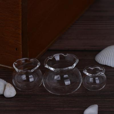 1:12 Dollhouse Miniature Transparent Glass Fish Tank For Dollhouse Decor