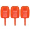 3pcs Plastic Feed Shovel Handheld Feeding Scoop Feed Ladle Portable Feeding Tool for Livestock