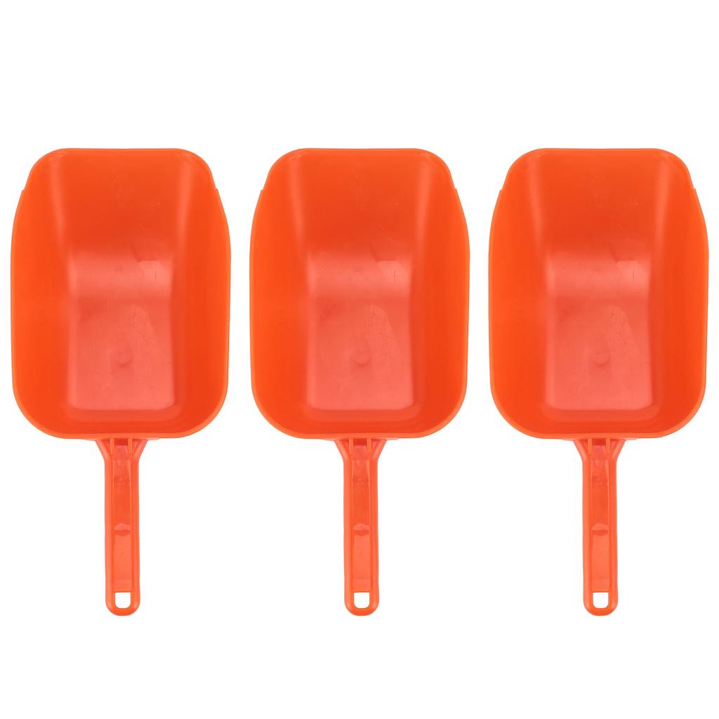 3pcs Plastic Feed Shovel Handheld Feeding Scoop Feed Ladle Portable Feeding Tool for Livestock