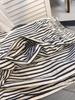 Women's Petite Retro Striped Wide-Leg Pants - Summer Casual Slimming Straight-Leg Style