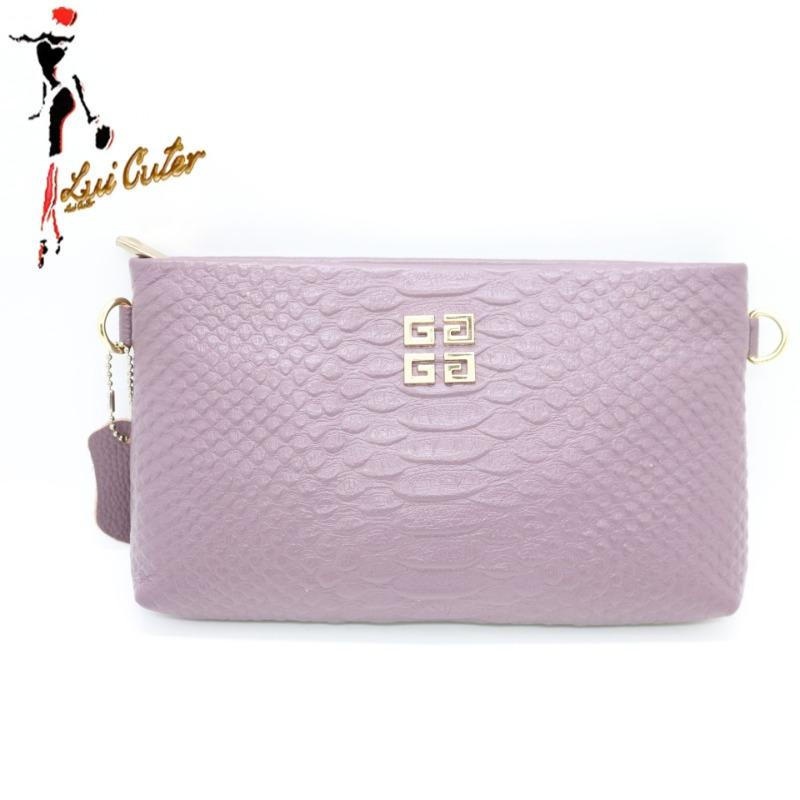 Crocodile pattern hand grab bag men s and women s handbags OEM cowhide envelope bag length 24x3x14cm 8150₽