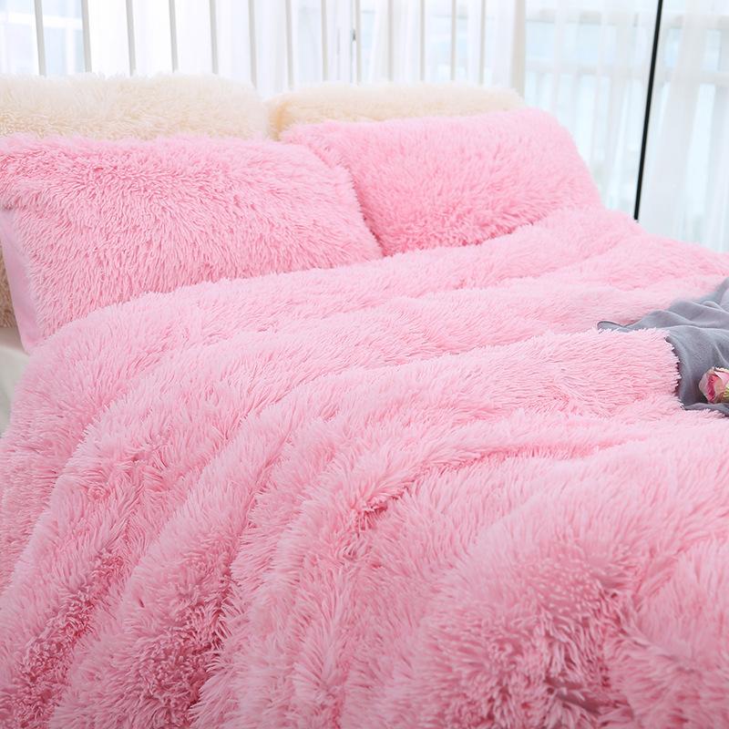 INS Large Flannel Blanket Four Seasons Long Shaggy Plush Blankets For Couch Sofa Bed Winter Warm Soft Fluffy Faux Fur Bedspread