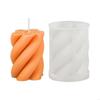 Mold 3-D Silicone Mold Cylinder Molds Epoxy Mould for Candle Making DIY Candles Wax Handmade X3UC