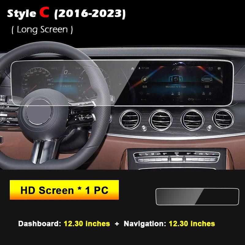 Tempered Glass Screen Protector for Mercedes-Benz E-Class AMG W214 S214 W213 S213 Car GPS Navigation Center Touch Dashboard