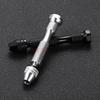 Adjustable Manual Hand Drill Chuck Mini Micro Aluminum Alloy Rotary Pin Vise Screwdriver Hand Drill Steel Twist Drill Bit Tools