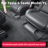 For Tesla 6 Seats Model YL Second Row Seat Corner Protectors, Anti Kick Pads Under Seats, Anti-Wear Pads, Interior Accessories
