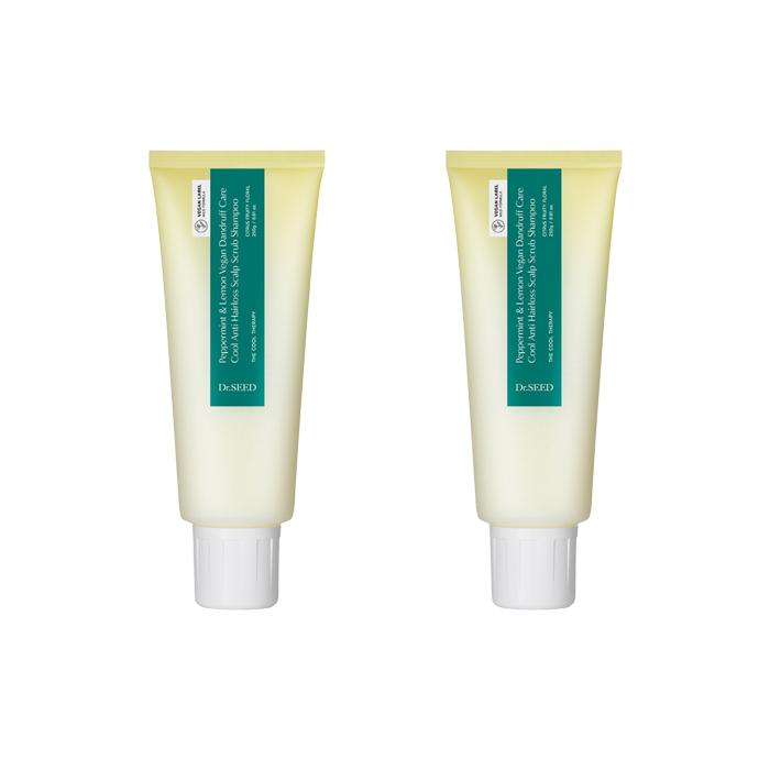 DR.SEED Peppermint & Lemon Vegan Dandruff Care Cool Shampoo 1000ml , Scalp Scrub Shampoo 250ml (7 Options)