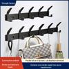 Nail-Free Double Hook Metal Bathroom and Wardrobe Hanger