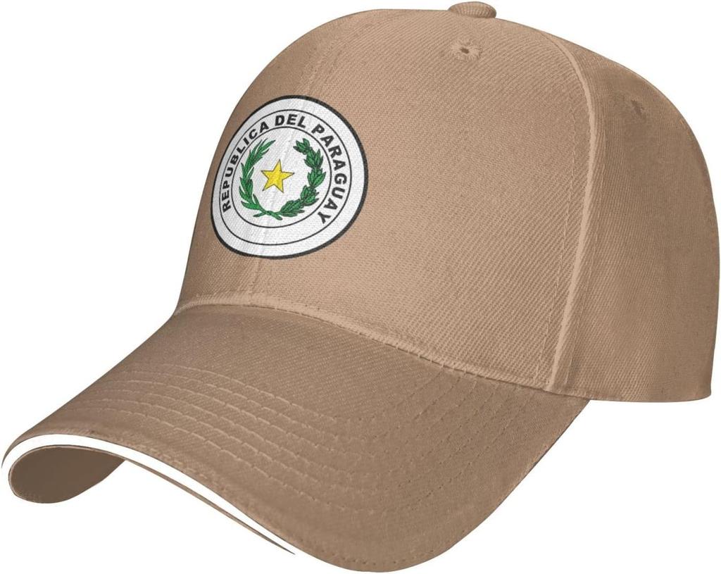 Coat of Arms of Paraguay Baseball Cap Polyester Adjustable Outdoor Sun Hat for Men Women