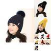 Luxurious Winter Fashion Knitted Hat Charm Women Adjustable Warm Woolen Hats For Cold Weather