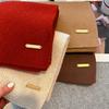 Women Scarf Solid Color Thickened Windproof Warm Versatile Scarf Daily Winter Outdoor Cycling Long
