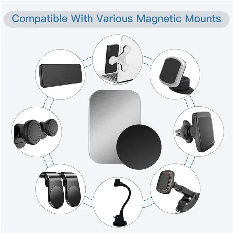 Disk Thin Metal Plate Disk For Magnetic Car Phone Holder Iron Sheet Sticker For Magnet Tablet Desk Phone Car Stand Mount Round