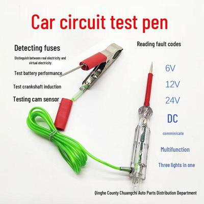Car Test Pen: Electric Circuit Detection with Dual-Color LED, Internet Celebrity Design, Multifunctional and Powerful.