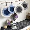 Cotton Rope Coaster, Color Block Heat Insulation Mat for Table, Thickened Potholder for Hot Dishes, Farmhouse Cup Mat