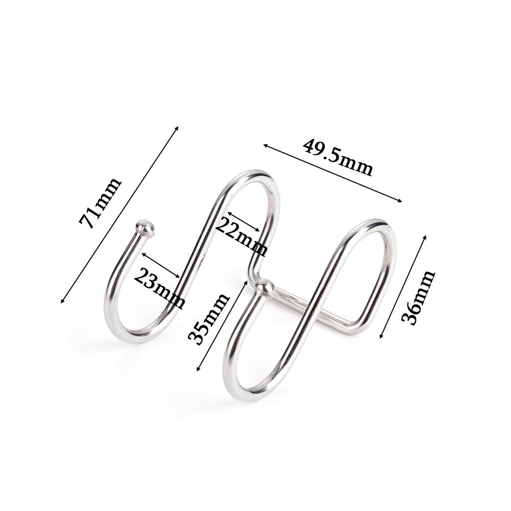 Bathroom Organizer Holder Hanger Storage Rack Double S Shaped Hook Clasps Hooks
