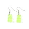 Colorful Jelly Resin Bear Earrings - European & American Fashion