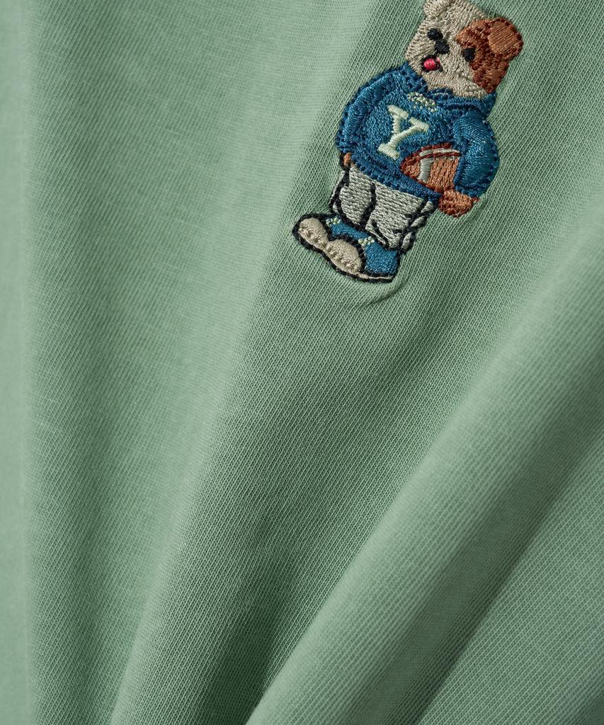 YALE Embroidery Dan Long Sleeve_Pigment Sage Green