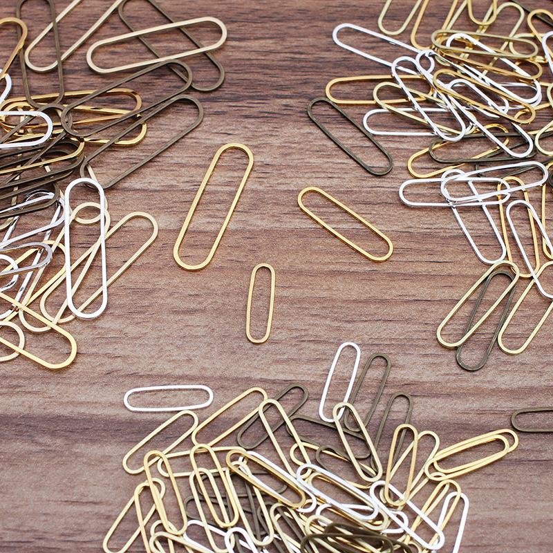 20pcs Metal Oval Hollow Frame Charms Pendant Earrings Bracelet Necklace Connectors for DIY Jewelry Making Findings Wholesale