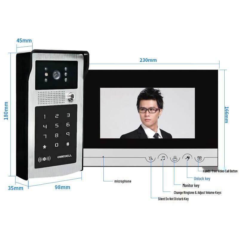 

Realand KS203 Video Intercom Access Control System