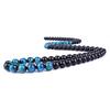 Natural Royal Blue Tiger Eye Beads Necklaces Women Fashion Obsidian Necklace Men Natural Onyxs Yoga Prayer Jewelry Collier Homme