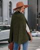 2025 Autumn/Winter Women's High Neck Loose Fashion Cape Sweater - Solid Color