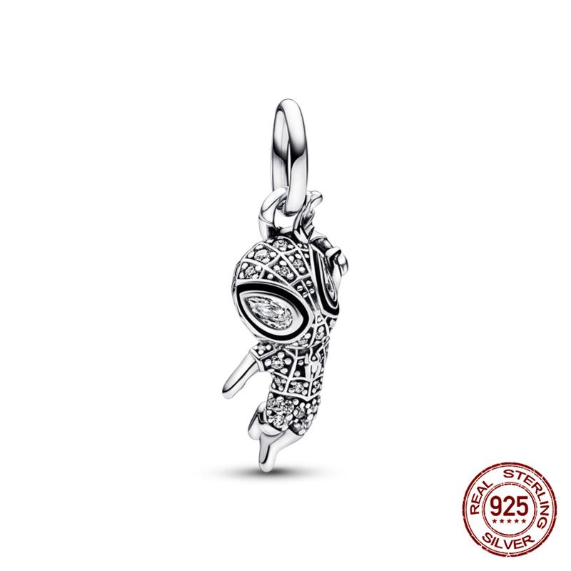 New  Mickey Minnie Beaded Marvel Lron Man Charms Plata De Leyoriginales Fit Bracelet Diy Jewelry Making Women'S Gift