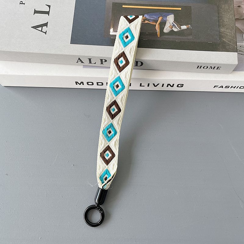 Neues, farbenfrohes Universal-Lanyard für Mobiltelefone, Handgelenkschlaufe, kurzes Seil, Handschlaufe, dekorativer Anhänger