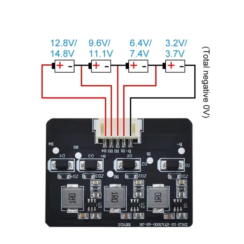 Intelligent  Energy Transfer Board High Efficiency Lithium Battery Balancers Module Simple Installation for Lithium Batteries