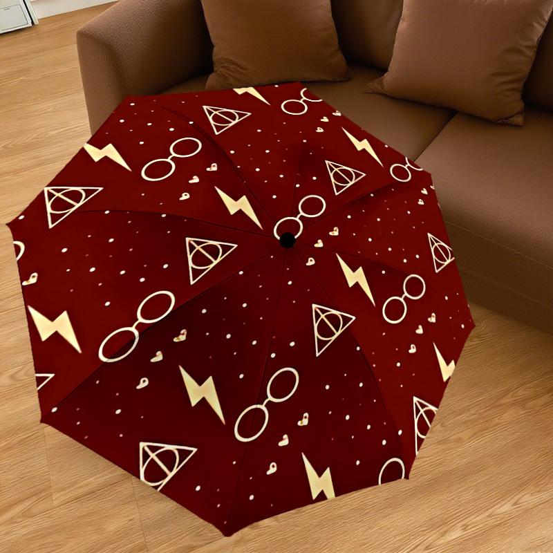 1PC Glasses Lightning_bolt Umbrella-8-Rib Reinforced, Automatic Open, Lightweight & Durable, Cute Fashion Accessory for Outdoor, D2617